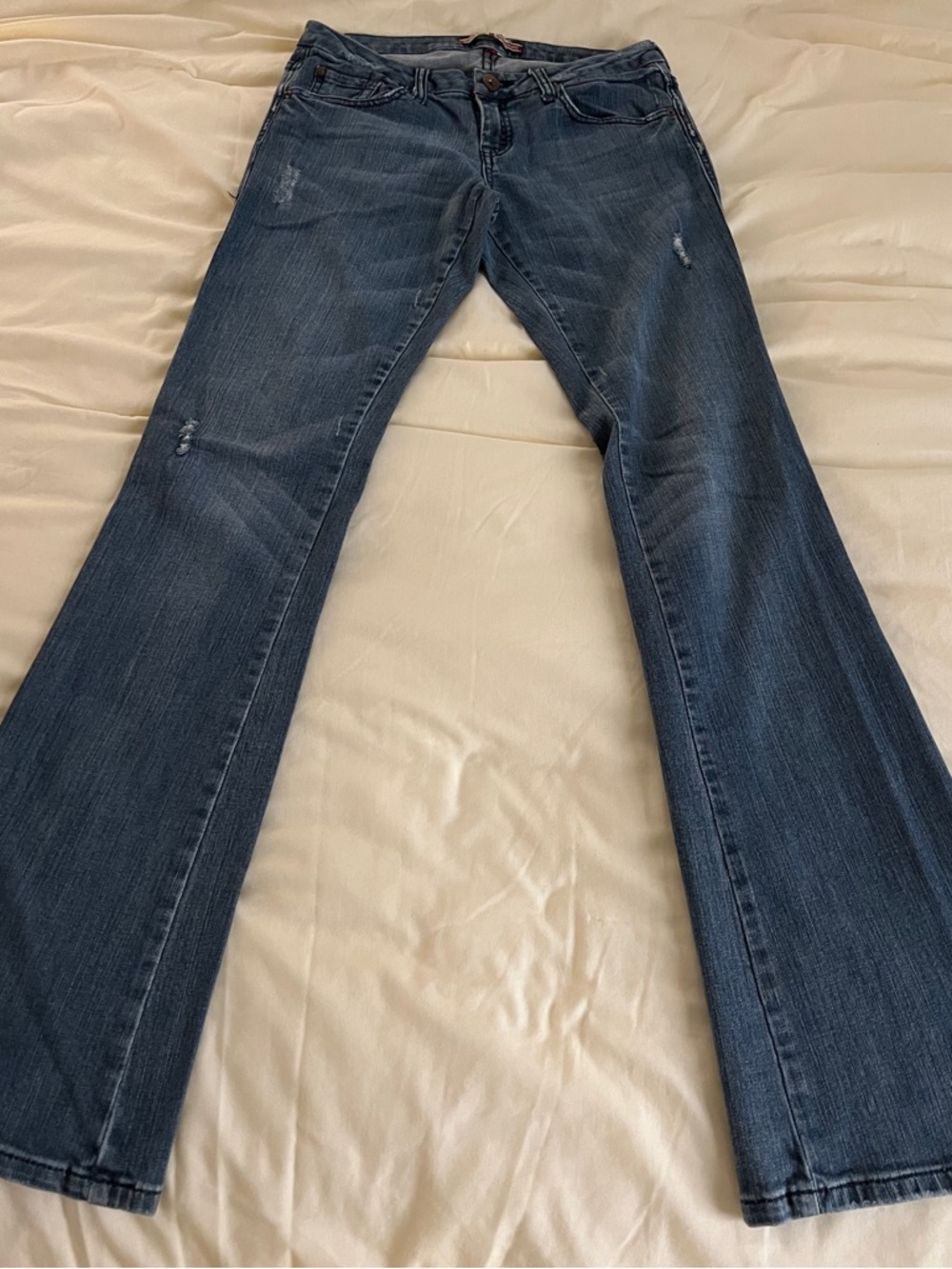 Makers of True Originals Dark Blue Flare Jeans